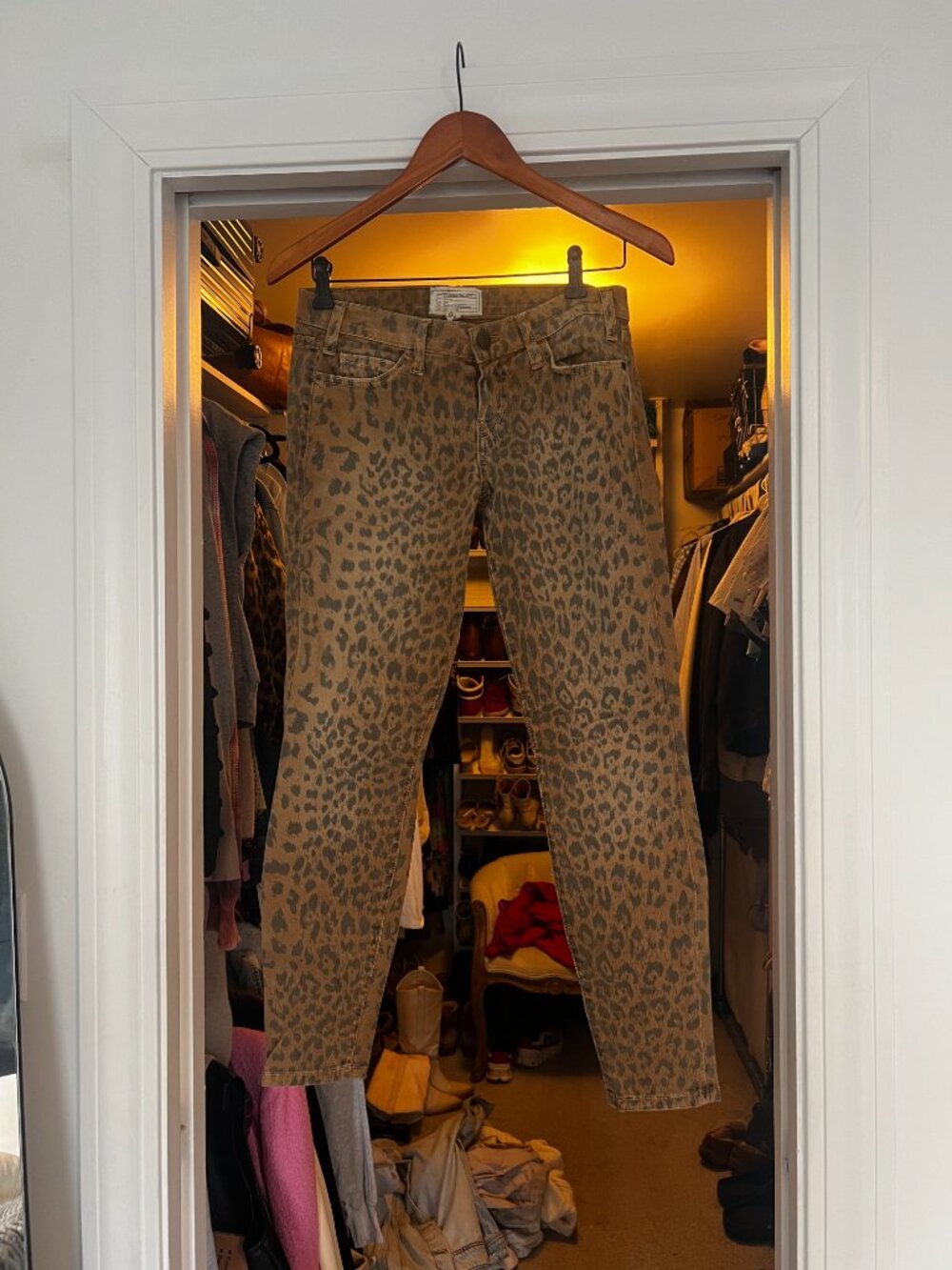 Current Elliott Leopard Print Jean SZ 26